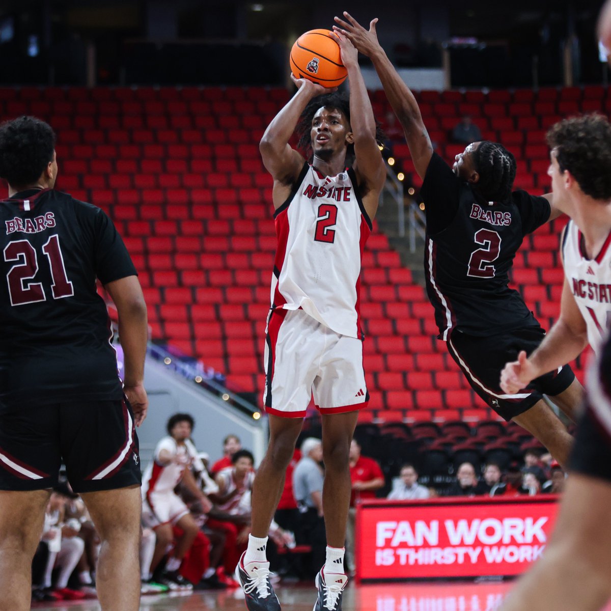 PackPower247's tweet photo. FINAL: NC State 130, Lenoir-Rhyne 66

Paul McNeil and Ven-Allen Lubin combined for 55 points, with five players finishing with 14 points or more in the exhibition win.

Next up: NC State's season opener against Campbell on Nov. 2 at the Lenovo Center. https://t.co/8bHd0DpApD