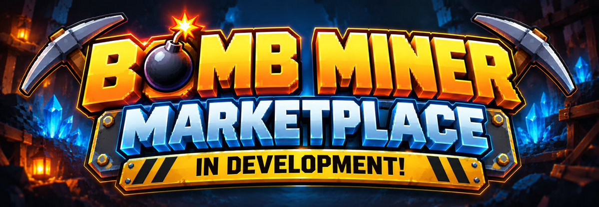BombMiner's tweet photo. 💣 BOMB MINER MARKETPLACE - IN DEVELOPMENT! 🚧

🛒 Sell characters directly to players!
💎 Super Rare rarity or higher
💰 100% of the sale goes to the seller (Solana fees apply).
🌐 https://t.co/GamSTgc6QH

#BMINER #Solana https://t.co/3qc91GKXpI