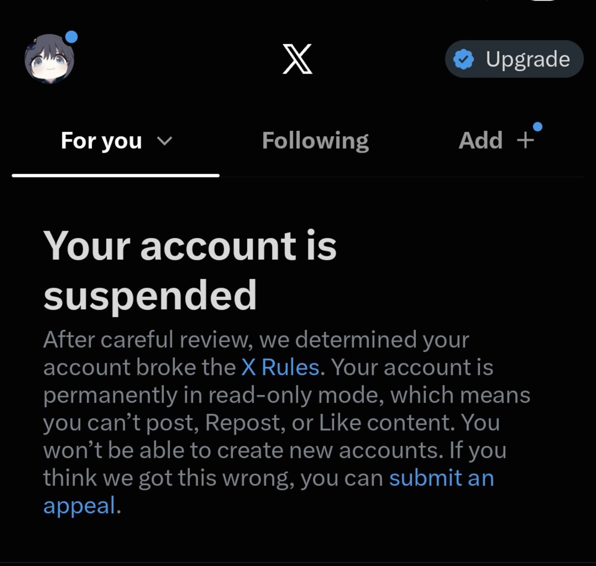 realmrbang04's tweet photo. Wow, got banned for calling out on racist people. https://t.co/7PlI5QvwDa
