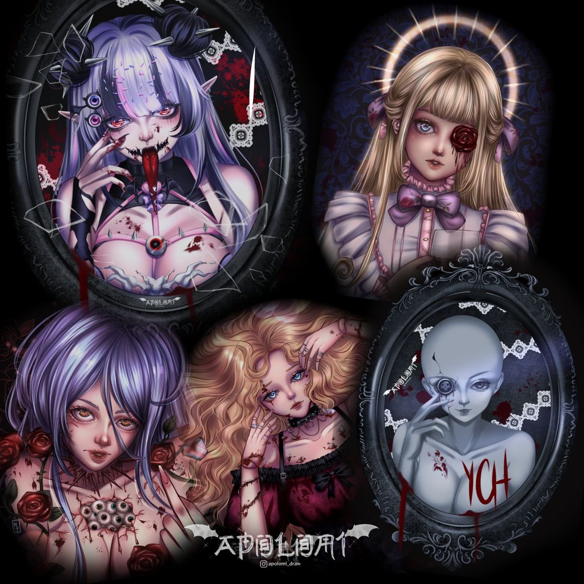 Marjo415's tweet photo. Hii!✨ I’m giving away 2 illustrations using my "Haunted Portrait" YCH , as I need to expand my portfolio in this particular aesthetic.

Leave a comment with your OC/model.

✨Follow me + retweet.

✨deadline 30/10

#vtuber #artraffle https://t.co/Gn4NlwFhSk