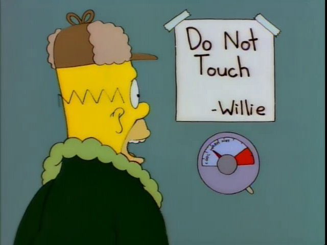 QuotesSimpsons1's tweet photo. "Do not touch Willie."

Good advice.

#Simpsons https://t.co/384prZZReb