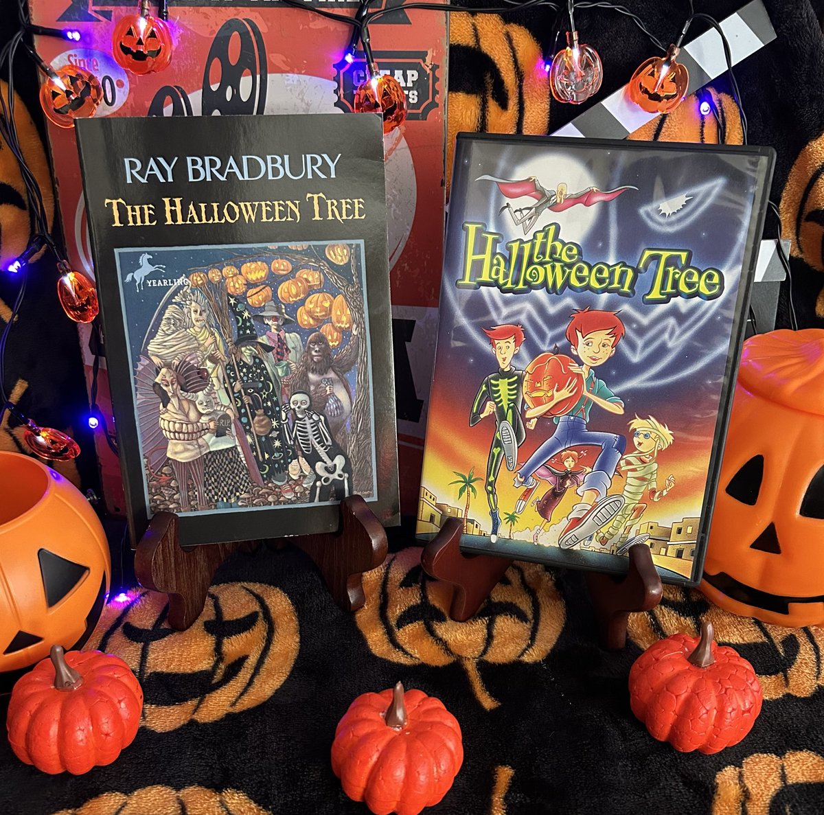 AdamintFresh's tweet photo. Halloween Pick. The Halloween Tree (1993). Ray Bradbury's Halloween tale about four friends who embark on a journey to discover the origins of Halloween while attempting to save the life of an ill friend. #TheHalloweenTree 🎃🪾🌳 #RayBradbury #Halloween #PhysicalMedia https://t.co/MYlXXzWmRn