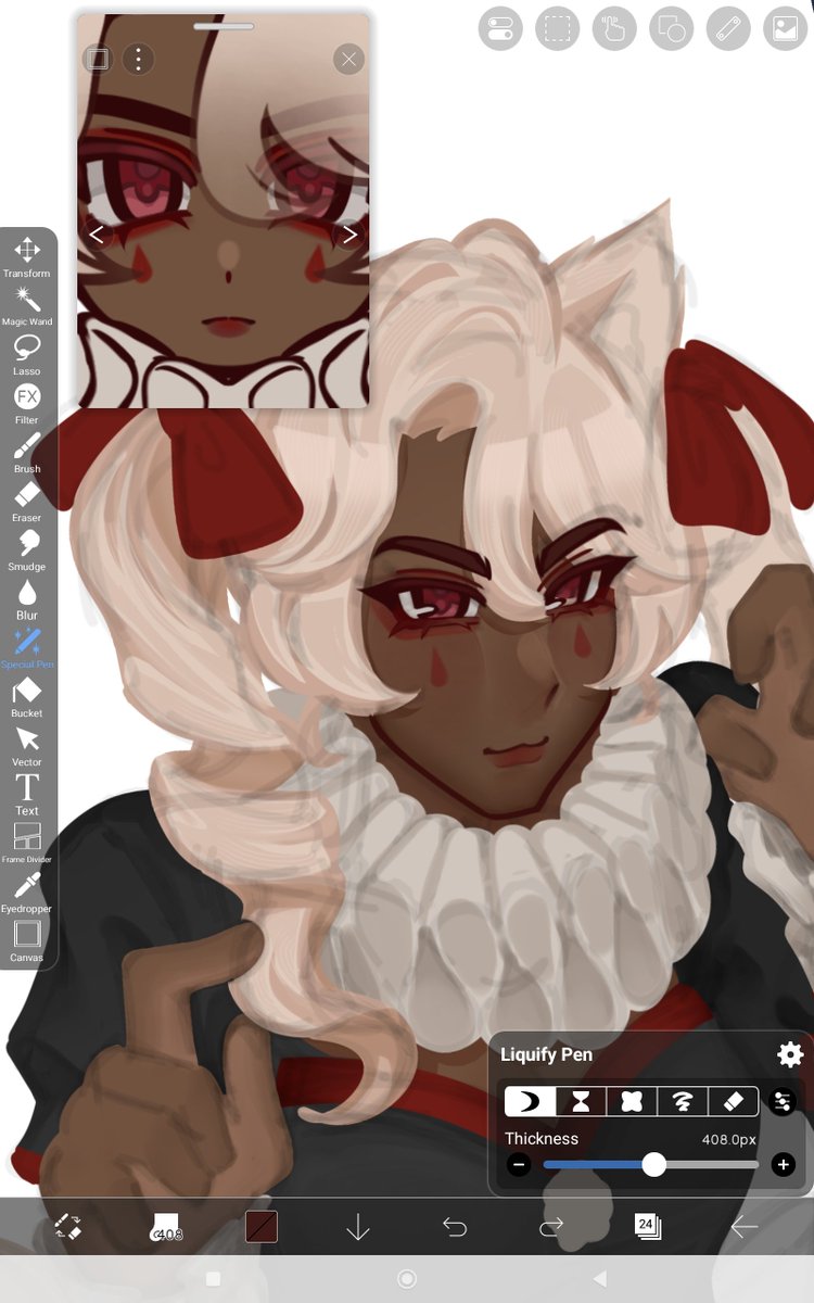 YuuniiSoNice's tweet photo. I haven't posted my drawings in a while so here's a lil sneak peek on what I'm currently doing!!🤫🤫 Blame daybreak for making me hooked into grinding. https://t.co/ZaL79uyEnA