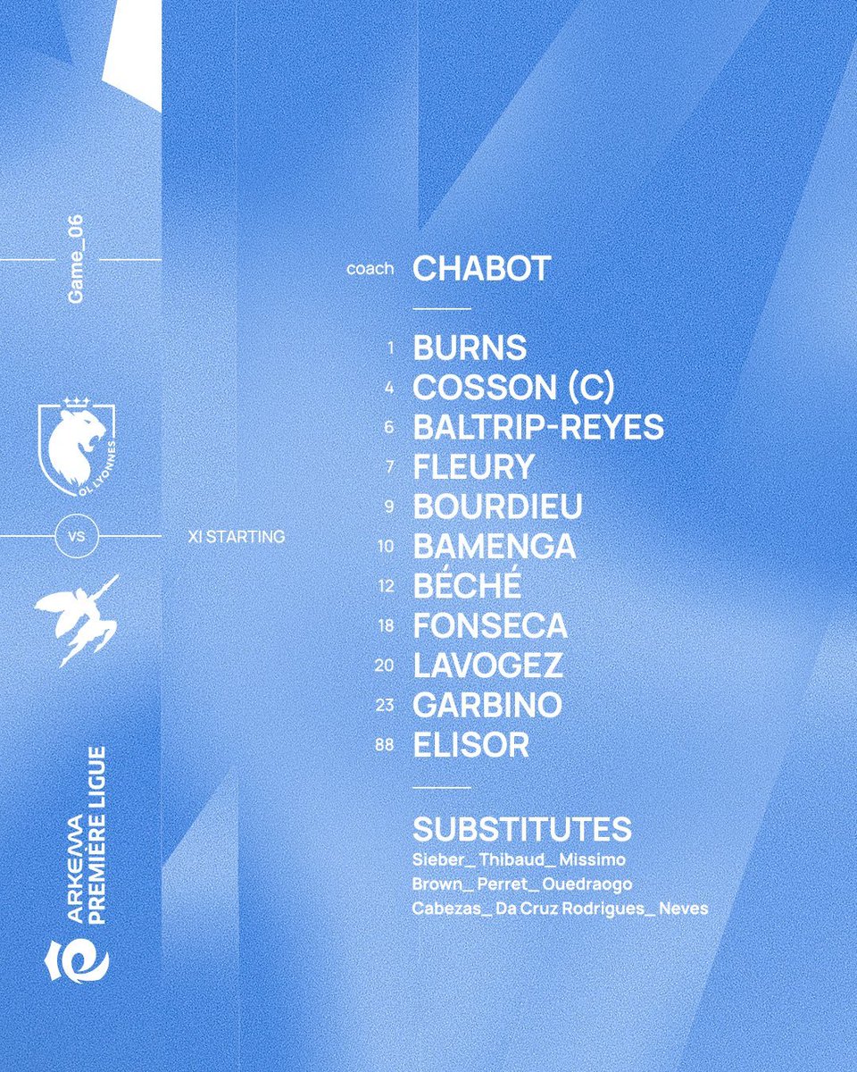 OMQuartierG's tweet photo. #OLOM Le 11 de départ des Olympiennes face aux Lyonnaises

🏟️ Groupama Stadium
⌚️ 21h00
📺 Canal+Foot https://t.co/UyDHaOewxB