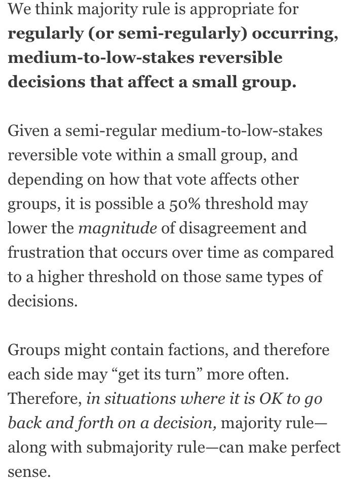 ChristopherA's tweet photo. Majority rule only works best in small groups making routine, low-stakes, reversible calls.

National elections are none of those! /5

https://t.co/rMcRFgcEqL https://t.co/Yq0fJp8MGI