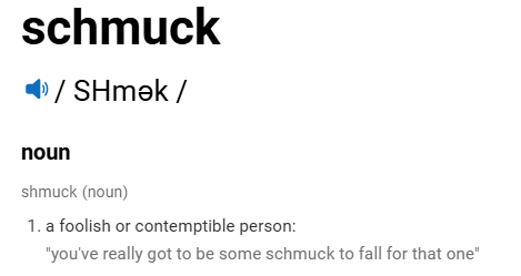 Vika09006261's tweet photo. I just discovered that the word "schmuck" derived from Yiddish. https://t.co/EL2Rd3mOsN