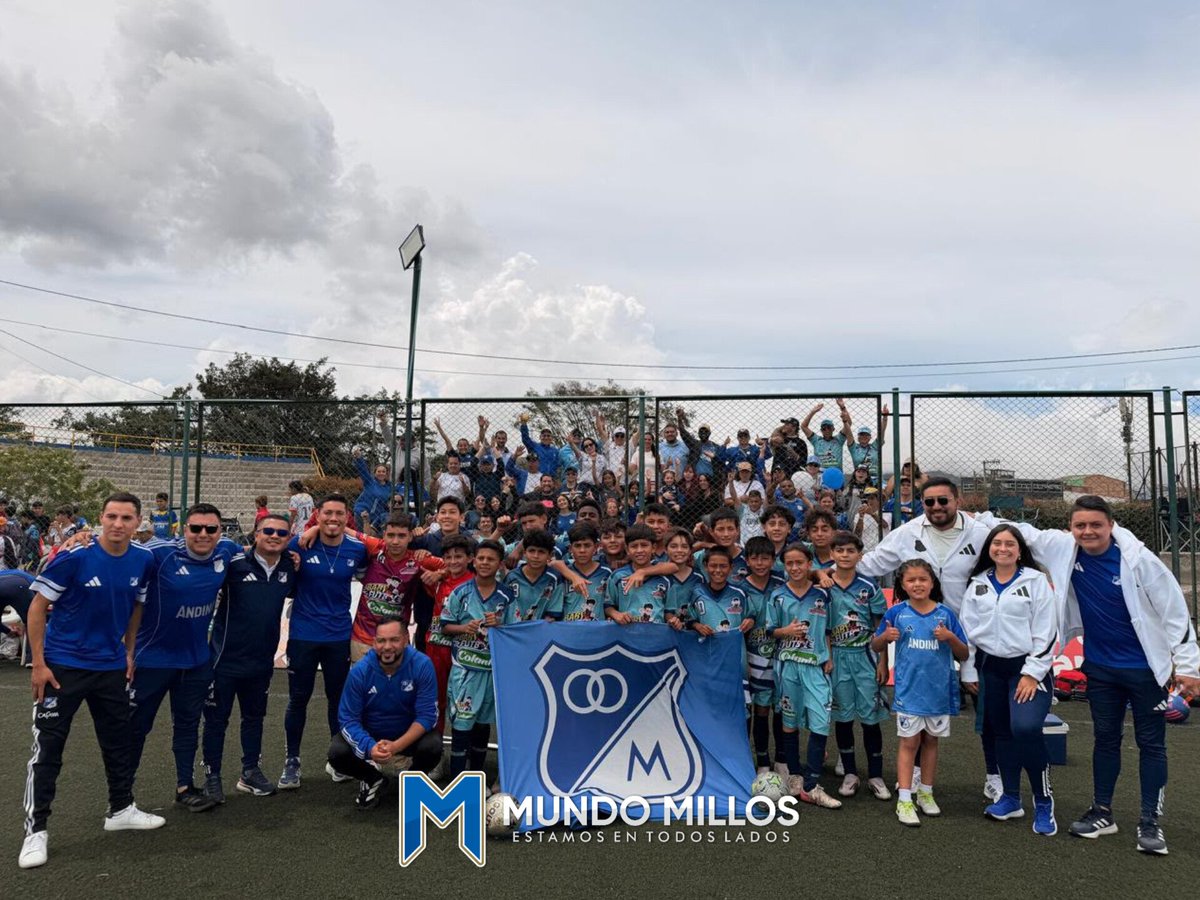MundoMillos's tweet photo. #ACADEMIAS ¡RUMBO A MEDELLÍN! 

El equipo categoría 2014 venció en Soacha 1-0 a Águilas Xadrez y con global 3-2 ganó el repechaje y participará en el festival Baby Fútbol en Medellín en enero de 2027.

Felicitamos al profe Fabián González, a todo su cuerpo técnico y al grupo de jugadores por esta gran gesta.

Cuerpo técnico
DT - Fabián González 
AT - Santiago Cardenas 
PF - Angel Cubides
PA - Sergio Mejía 
FT - Malory Castro 
Delegados - Ronald Olaya, Cristian Díaz y Cristian Pulido

#EstamosEnTodosLados