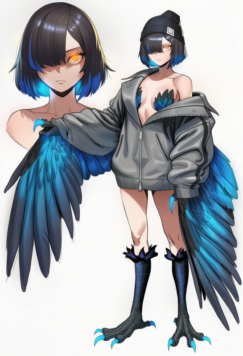 Ztormdust25's tweet photo. New character concept. A tengu 🐦‍⬛ https://t.co/fc1EfJd1Um
