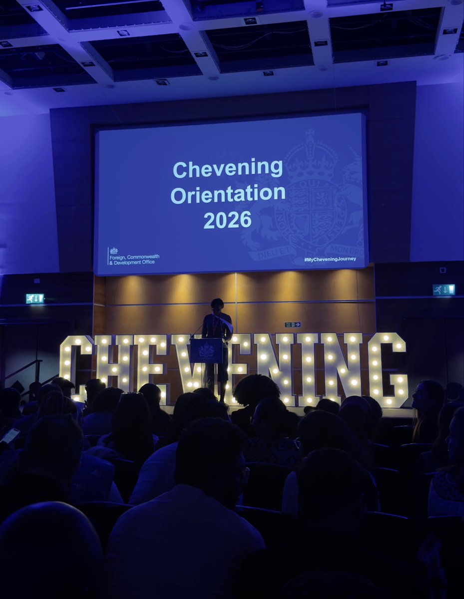 PeshPoni's tweet photo. I joined fellow Chevening Scholars in London for the Chevening Orientation Event convened by @CheveningFCDO. 

Over 110,000 applications worldwide and an acceptance rate of just 0.6% this year. I am honoured to be among only five Ugandans in the room. 🇺🇬 

P.S. The gorgeous flower is a Sei, gifted to me by my friend from Tonga. 🇹🇴🌺
#IAmChevening #MyCheveningJourney