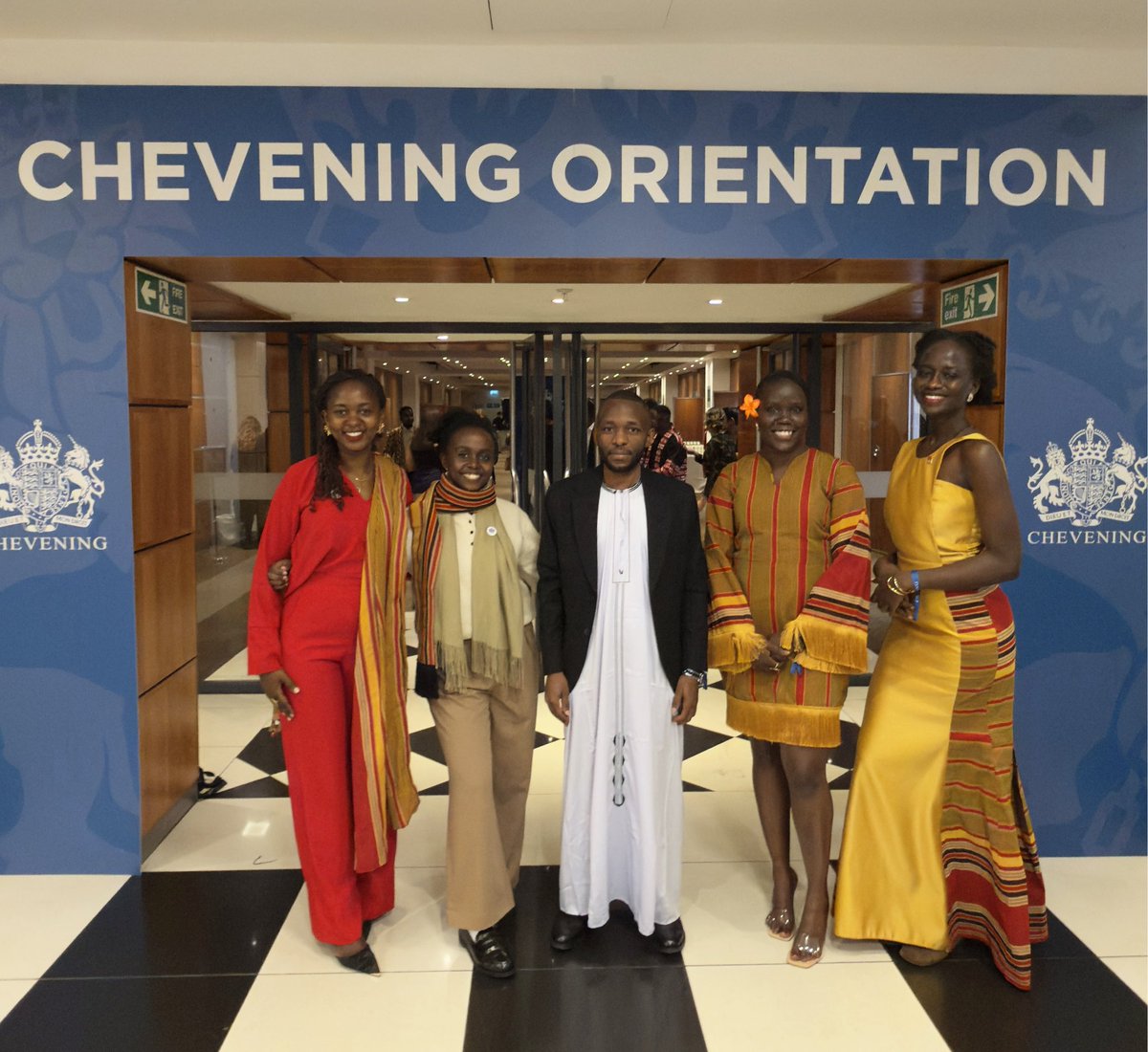 PeshPoni's tweet photo. I joined fellow Chevening Scholars in London for the Chevening Orientation Event convened by @CheveningFCDO. 

Over 110,000 applications worldwide and an acceptance rate of just 0.6% this year. I am honoured to be among only five Ugandans in the room. 🇺🇬 

P.S. The gorgeous flower is a Sei, gifted to me by my friend from Tonga. 🇹🇴🌺
#IAmChevening #MyCheveningJourney