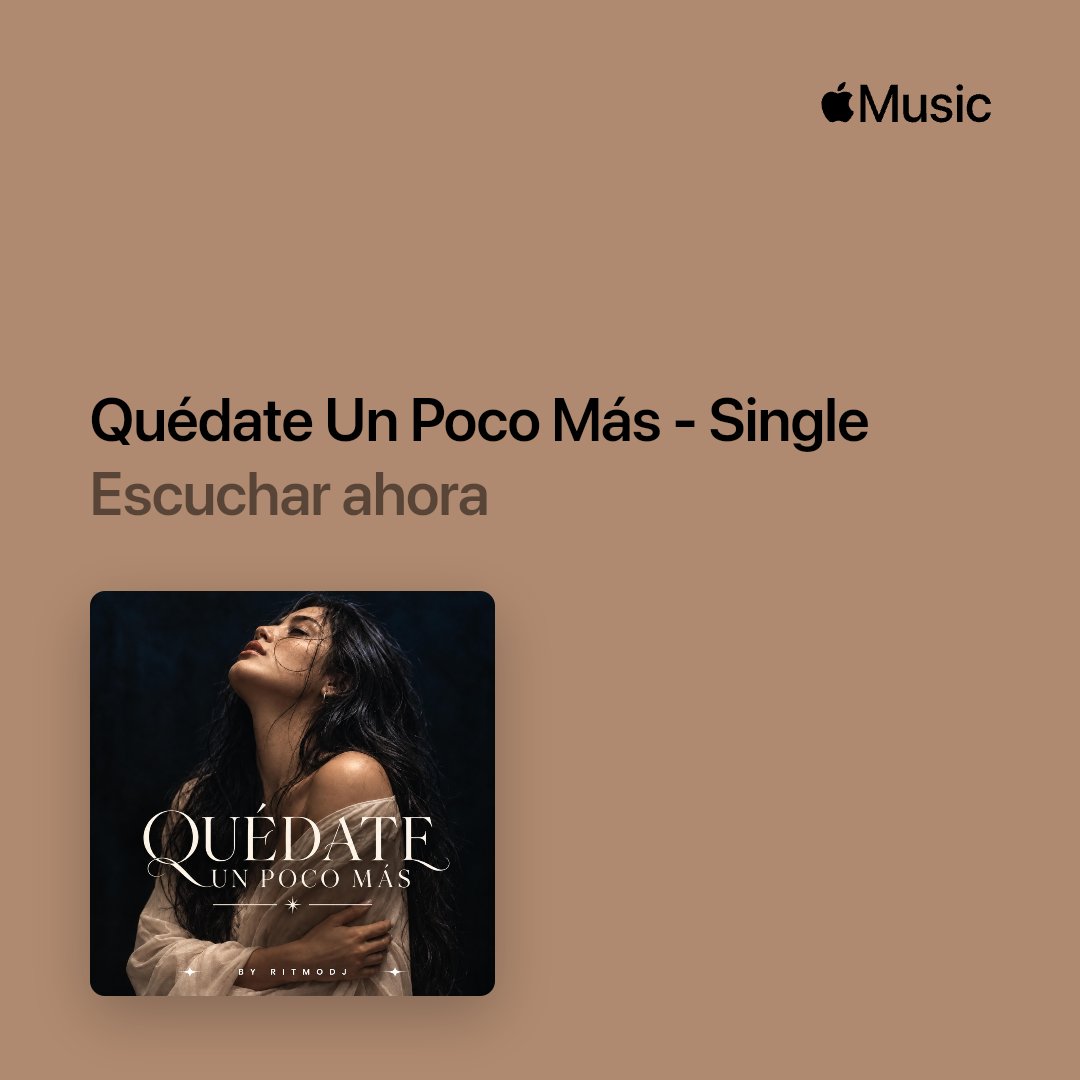 RitmodjCom's tweet photo. Check out my new single "Quédate Un Poco Más" distributed by @DistroKid and live on Apple Music! https://t.co/HbOxCWnMph https://t.co/wbKuJW3gw3