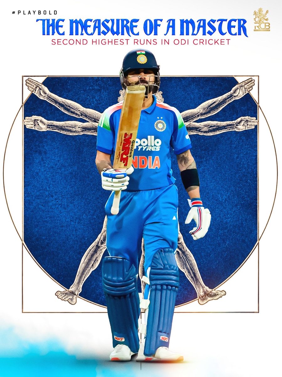 RCBTweets's tweet photo. 3️⃣0️⃣5️⃣ 𝑴𝒂𝒕𝒄𝒉𝒆𝒔. #2️⃣ 𝒐𝒏 𝒕𝒉𝒆 𝒍𝒊𝒔𝒕 𝒐𝒇 𝒎𝒐𝒔𝒕 𝒓𝒖𝒏𝒔 𝒊𝒏 𝑶𝑫𝑰 𝒄𝒓𝒊𝒄𝒌𝒆𝒕. 🤩💙

One year ago, Virat Kohli moved past Kumar Sangakkara in Sydney to become the second-highest run-getter in ODI history. Only one name is ahead of him. 👀🔥

#PlayBold #ನಮ್ಮRCB https://t.co/CqvwP0iU36
