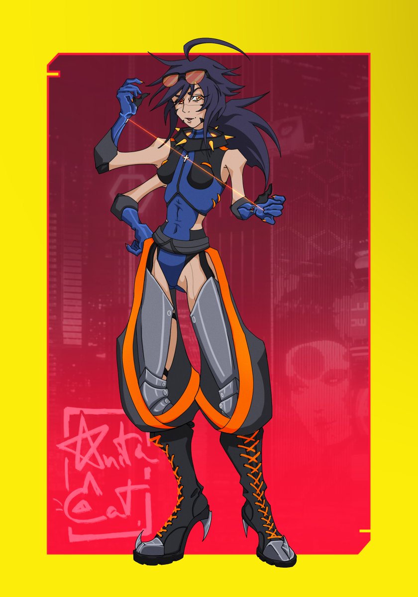 AnitaCat360's tweet photo. Guys! I finally got to watch the new Cyberpunk Edgerunners 2 series!

I liked it so much that I couldn't help but make an OC similar to my game character, hehehe, I made a template in case you want to make your OCs too 👉🏻👈🏻

#Edgerunners2 #Cyberpunk2077 #CyberpunkEdgerunners2 https://t.co/j8Nq8MJAKT