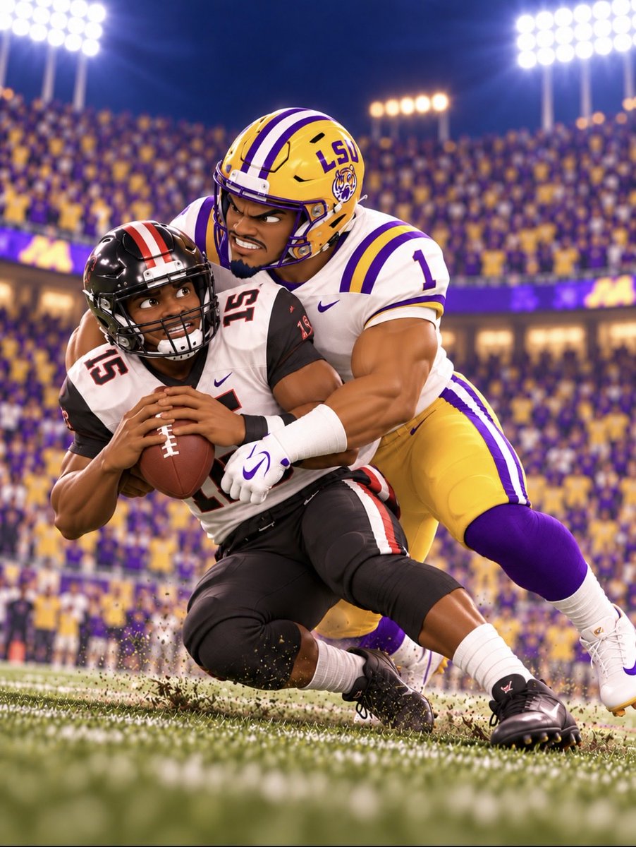 ClarenceSaizon's tweet photo. LSU DEFENSE is DOMINATE! SACK ROSS!
@LSUFootball @LSUrecruiting @CFBplayoff #LSU #LSUfootball #GeauxTigers #ForeverLSU #ncaa #transferportal https://t.co/btI0dlDMFd