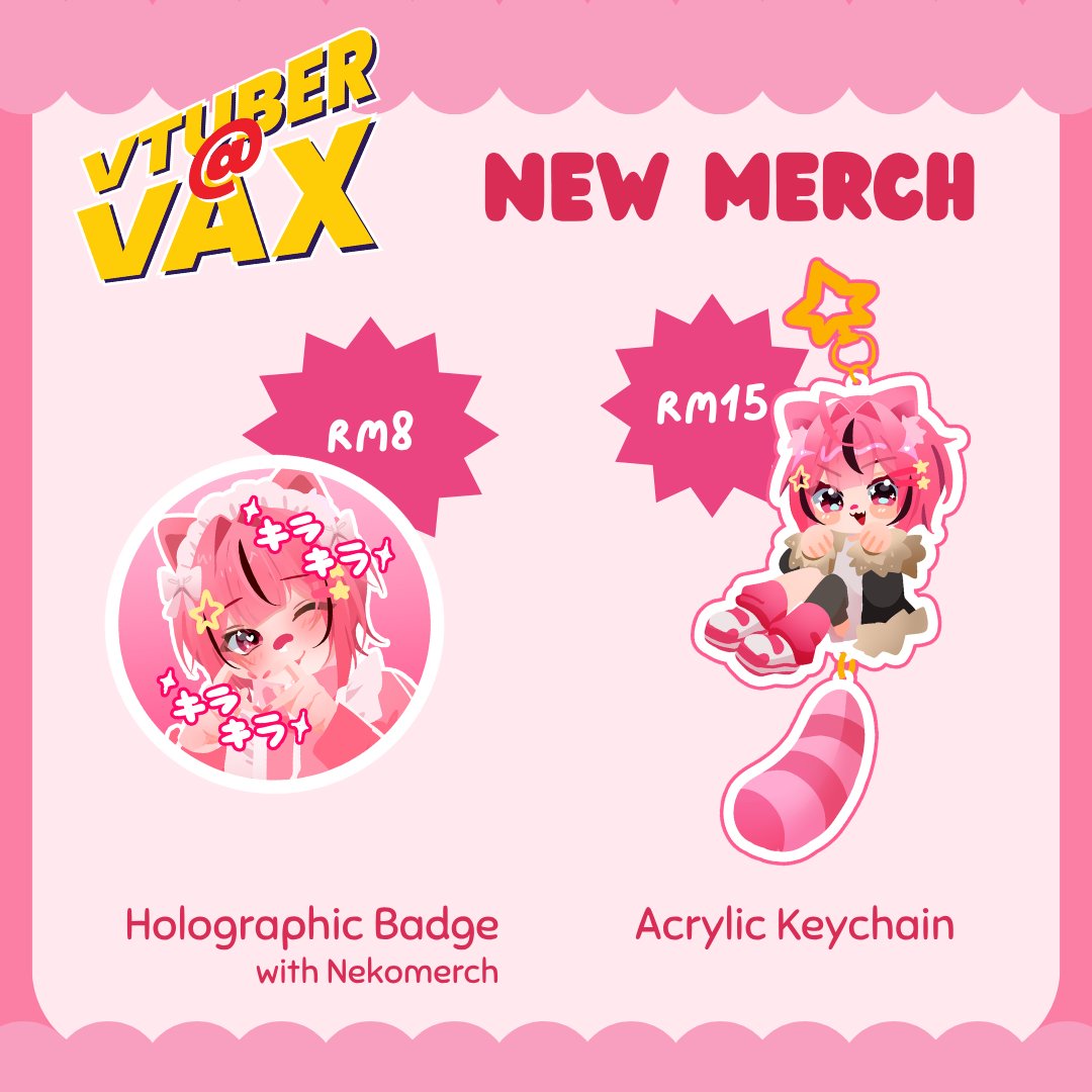 yuugureyuu_desu's tweet photo. 📢 New Merchandise @ VAX

I'll be debuting 2 new merchandise including a holographic badge and a very fun dangling acrylic keychain !! My acrylic standee is also starting to run out too as I won't be restocking them anymore !

#VAX2026 #VTuberAtVAX https://t.co/hYRAfEYgwn