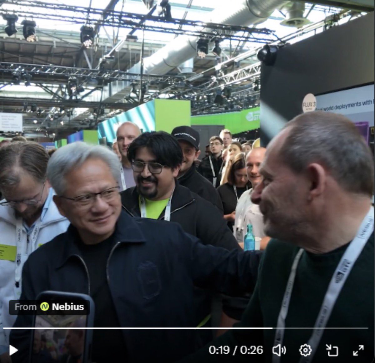 SingularityRes's tweet photo. Find someone who looks at you just like Jenson looks at Nebius CEO $NBIS https://t.co/zVwPdfagEm