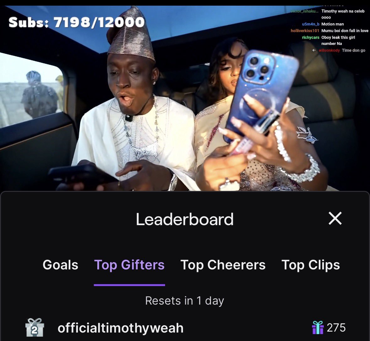 zoomblog247's tweet photo. A Popular American footballer and Olympique Marseille star, Timothy Weah, gifts Carterefe 275 subs on Twitch, worth approximately $1,650 (₦2.22 MILLION)! 🇺🇸🐊

The international love for Carterefe keeps getting bigger! 🌍💚 https://t.co/VxGlD7AR6u