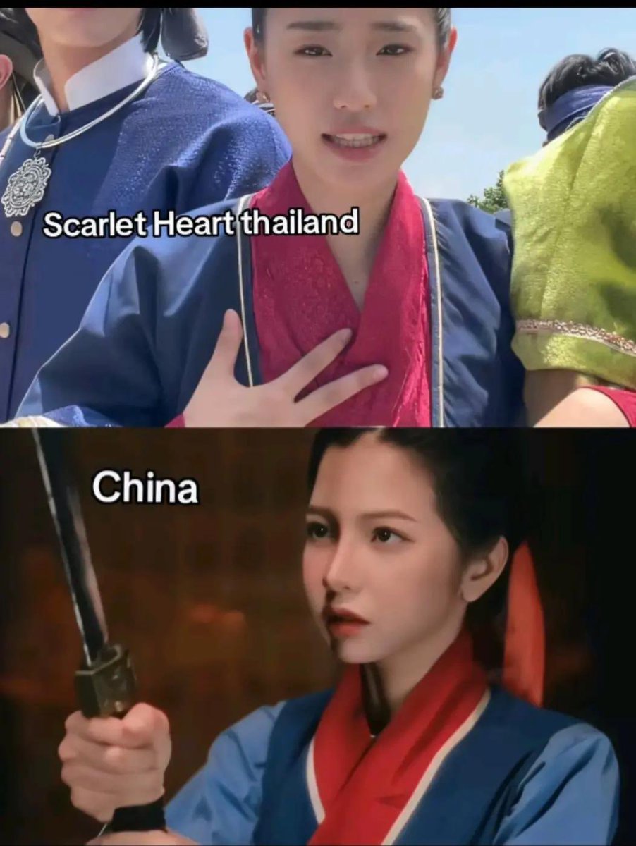 RomanceNSS's tweet photo. 文化遗产绝不是可以随意盗用或复制的东西。
在 GMMTV 的《泰版步步惊心》（Scarlet Heart Thailand）中，从图片中可以清楚地看出，剧中使用了正统的缅甸宫廷传统服饰和中国传统服饰。
🔹 缅甸传统服饰： 正统缅甸宫廷服饰与传统蜡烛舞元素 🔹 中国传统服饰： 正统中国传统服饰
抹杀历史与文化并将其据为��有的行为是绝对不可接受的。我们强烈要求给予原文化拥有者应有的尊重与明确的致谢（Credit）。

Cultural heritage is not something that can be stolen or copied.
In GMMTV's Scarlet Heart Thailand, it is clearly visible in the images that authentic traditional Myanmar royal attire and traditional Chinese dresses have been used.
🔹 Myanmar Traditional Costume: Authentic Myanmar royal attire and traditional candle dance elements. 🔹 Chinese Traditional Dress: Authentic Chinese traditional dresses.
Erasing history and culture to portray them as one's own is completely unacceptable. We strongly demand that proper credit and respect be given to the original owners of these cultures.

ယဉ်ကျေးမှုဆိုင်ရာ အမွေအနှစ်ဆိုတာ ခိုးယ��ဖန်တီးလို့ရတဲ့အရာ မဟုတ်ပါဘူး။

GMMTV ရဲ့ Scarlet Heart Thailand မှာ မြန်မာ့ရိုးရာ နန်းတွင်းဝတ်စုံအစစ်နဲ့ တရုတ်ရိုးရာ ဝတ်စားဆင်ယင်မှုတွေကို ယူသုံးထားတာ ပုံတွေထဲမှာ အထင်အရှား မြင်တွေ့နိုင်ပါတယ်။

🔹 Myanmar Traditional Costume: မူရင်း မြန်မာ့နန်းတွင်း ဝတ်စုံနဲ့ ဆီမီးခွက်အက ကကွက်များ
🔹 Chinese Traditional Dress: မူရင်း တရုတ်ရိုးရာ ဝတ်စုံများ

သမိုင်းကြောင်းနဲ့ ယဉ်ကျေးမှုကို ဖျောက်ဖျက်ပြီး မိမိတို့ကိုယ်ပိုင် ယဉ်ကျေးမှုသဖွယ် ပုံဖော်တာကို လုံးဝ လက်မခံနိုင်ပါဘူး။ မူရင်း ယဉ်ကျေးမှုပိုင်ရှင်တွေကို လေးစားမှုရှိရှိ Credit တိတိကျကျ ပေးဖို့ တောင်းဆိုပါတယ်။

#RespectCulturalHeritage #ScarletHeartTH #MyanmarCulture #RespectCulture