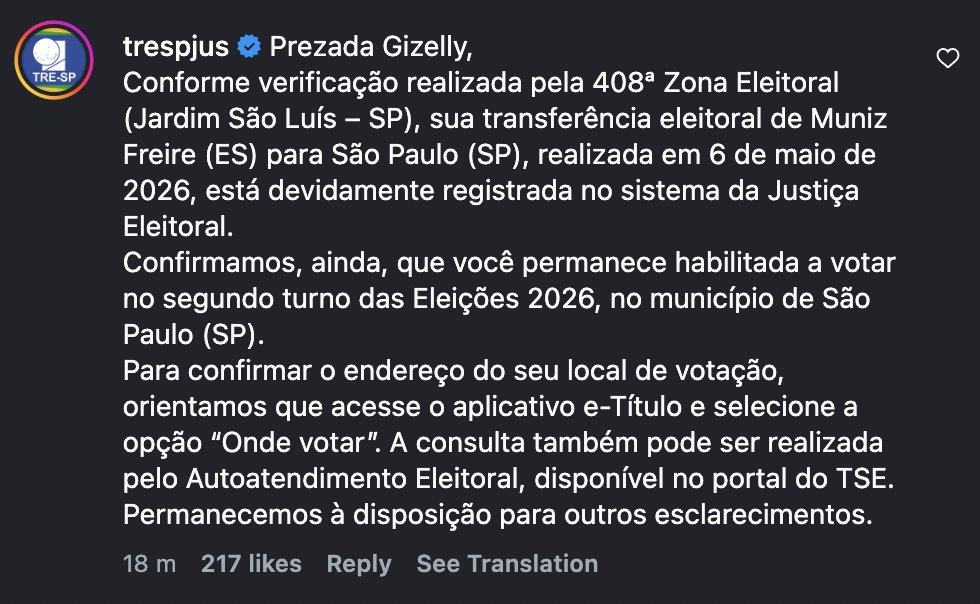 krbeire's tweet photo. @gizellybicalho @nandapausen @TSEjusbr @gizellybicalho Mostra tua aba "onde votar" que o TRE-SP e @nandx_rejected falou. https://t.co/N5cNwGWkob