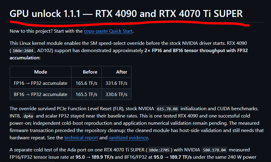 SD_Tutorial's tweet photo. Now 🤯 an insane JAILBREAK for RTX 4000 series, 
NVIDIA really tightened things down with blackwell :(

Git Repo link : https://t.co/TTBQ8Xmvv2 https://t.co/GFfZmbvfbV