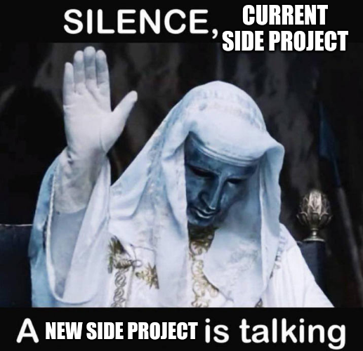 meme_blend's tweet photo. Silence, new side project, A newer side project is talking https://t.co/yuSqv4HAZq