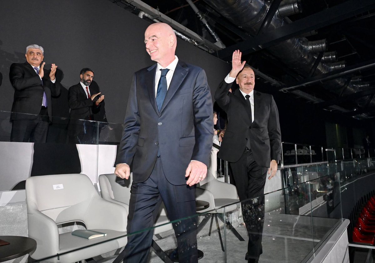 GDeliyev7229's tweet photo. Prezident İlham Əliyev FIFA U-15 dünya çempionatının və festivalının açılış mərasimini izləyib.

https://t.co/MYxdZkPWvJ https://t.co/mbvTOj5E22