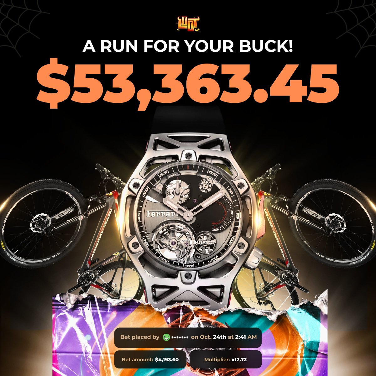 lootdotgg's tweet photo. 🤯 $4,000 into $50,000+ profit, this guy is INSANE (https://t.co/tPM92Ha5jX)

We will give $250 to ONE person..

All you have to do is like, retweet, comment your https://t.co/xYJM67imOG username and follow us! https://t.co/IIrRjznQ4O