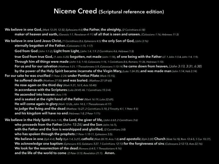 Jamesiff7's tweet photo. The historic creeds - Apostles’, Nicene, Athanasian, &amp; Chalcedon - do not have more authority than the Bible. They have more authority than you.

—Steve Meister https://t.co/AHIEbSGgGa