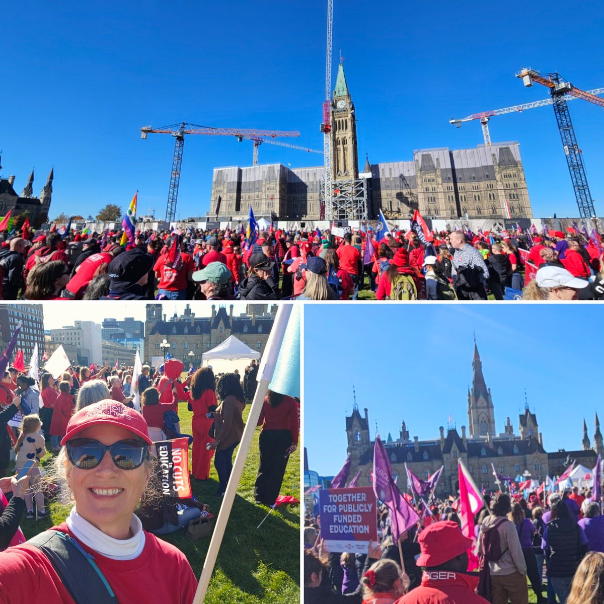 mmevanneste's tweet photo. On Parliament Hill advocating for my students and publicly funded education in Ontario today! #OntEdUnited https://t.co/kP9cSk6h5d