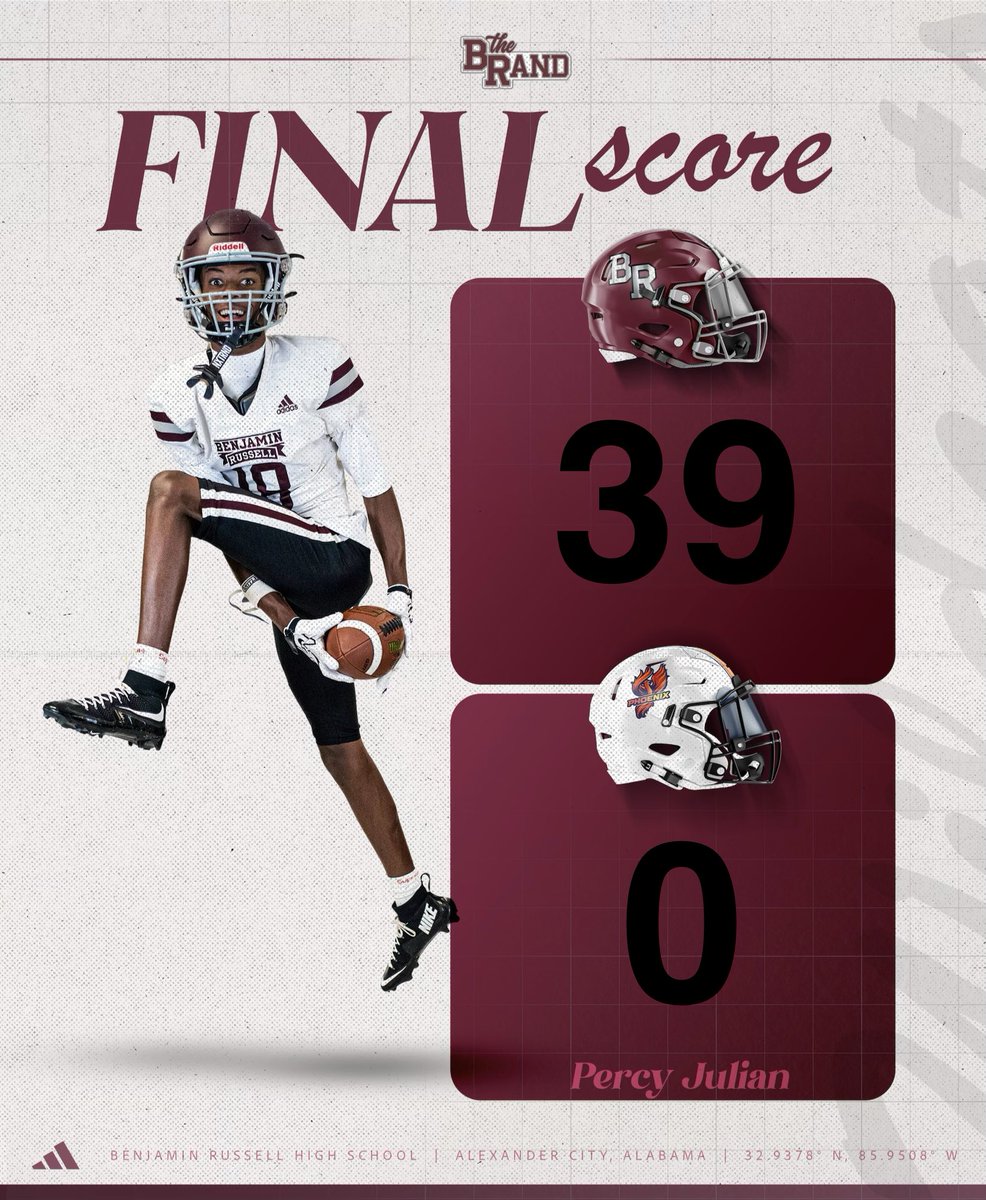 BRHSWildcatFB's tweet photo. Cats Win 🐾🐾

Ben Russell 39
Percy Julian 0

#theBRand 
#WildCatpride https://t.co/WMGCQ1R9RL