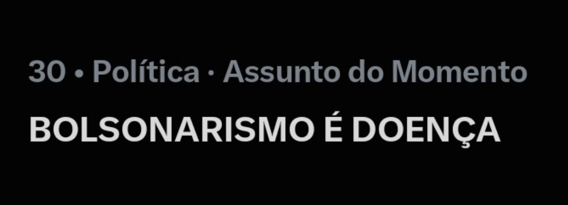 seriousguybr's tweet photo. TÁ ENTREGUE!

3 TAGS no TOP30 em 2 horas!

agora é subir e manter:
BOLSONARISMO É DOENÇA 
TESOURAÇO NÃO
FLAVIO É LIGADO AO CRIME https://t.co/qFd6cXfCAJ
