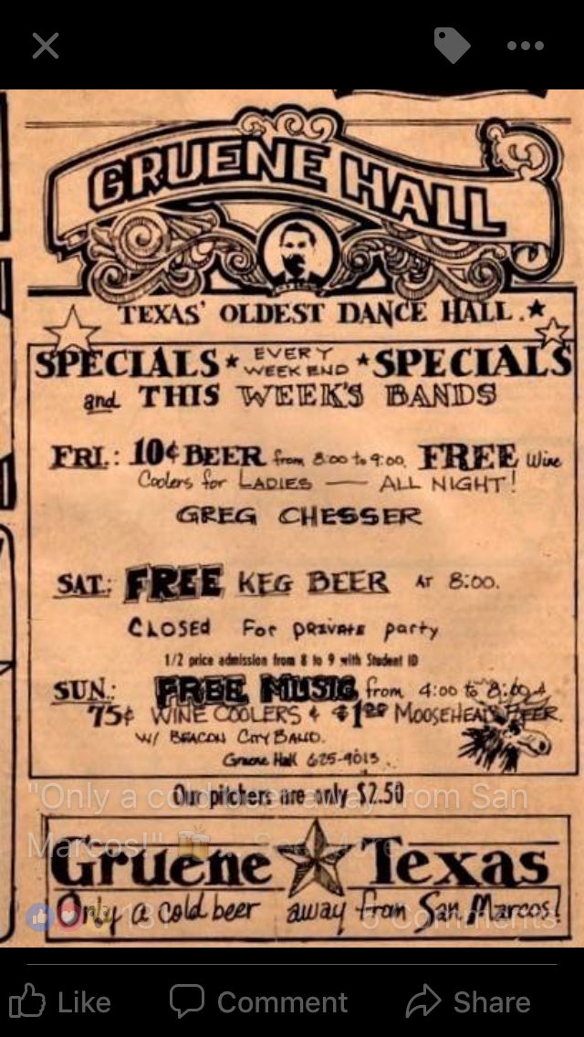 only1tommadden's tweet photo. @kdamp @waparker02 @txstatealumni @txst @GeorgeStrait @MartySlayton @JeneeMusic Seeing those guys brought me back to some great memories of @CheathamStreet @GrueneHallTX and 2 steppin my way through @txst https://t.co/Hg62T8wbHE
