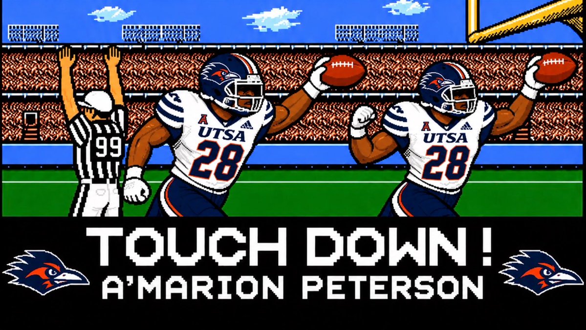 BootlegUTSA's tweet photo. TOUCHDOWN…AGAIN  AP‼️
🔷🤙🔶
#BirdsUp https://t.co/DHD8FuAMNm