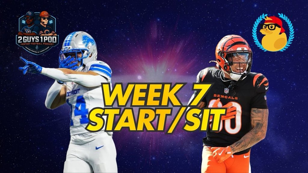 TwoGuysOnePodFF's tweet photo. 🚨LIVE IN AT 8CST🚨

Start/Sit show. Watch us start and also sit players for week 4. Bring us any and all questions!

Tap in with K (the Kumputer) and @duckleaguechamp 👇 https://t.co/lMmnuKrddo