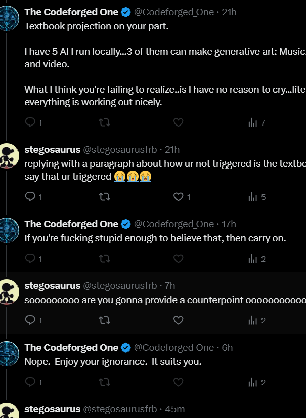 stegosaurusfrb's tweet photo. @AISlopCallout  just got blocked my a ai bro and i cant feel more proud of myself https://t.co/DJraQW1axm