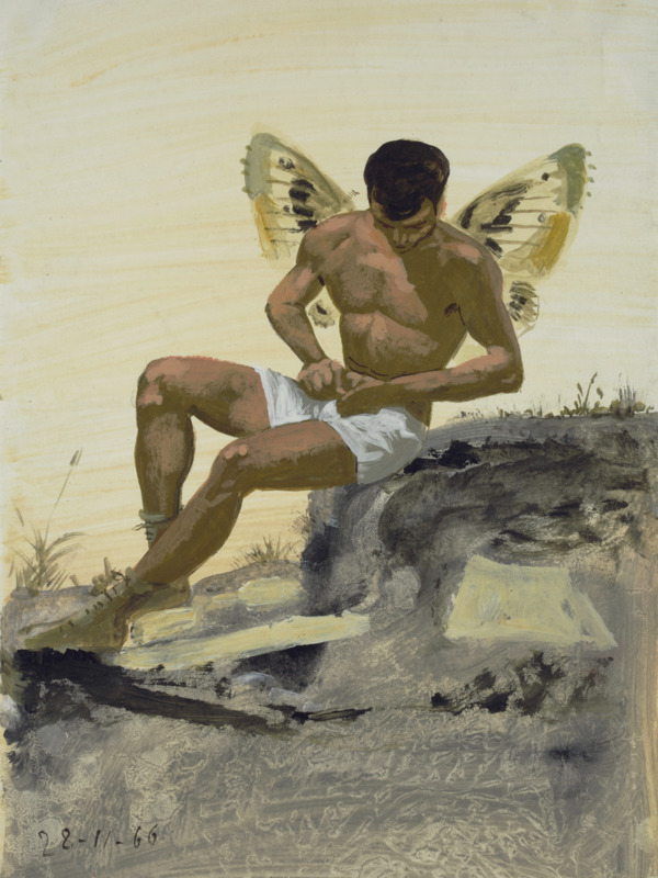 suddenxfear's tweet photo. yannis tsarouchis, 1960s https://t.co/tjV3jElj3o