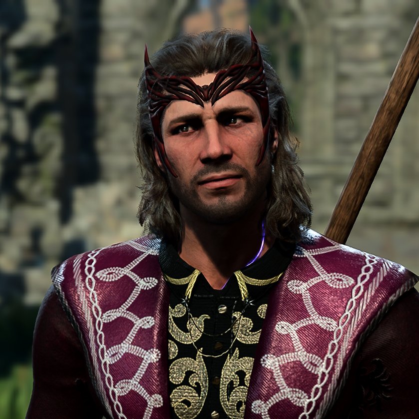 youareaprogram's tweet photo. gave Gale the scarlet witch crown because why not but now he's getting delusions of grandeur hm https://t.co/yvxYx3aobq