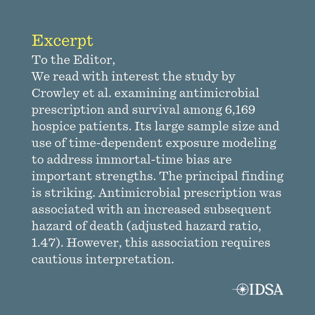 CIDJournal's tweet photo. What Follows an Antibiotic Is Not Necessarily Caused by It

✅ Just Accepted
🔗 https://t.co/nu1wvkeOjr https://t.co/yETJUAN1wE
