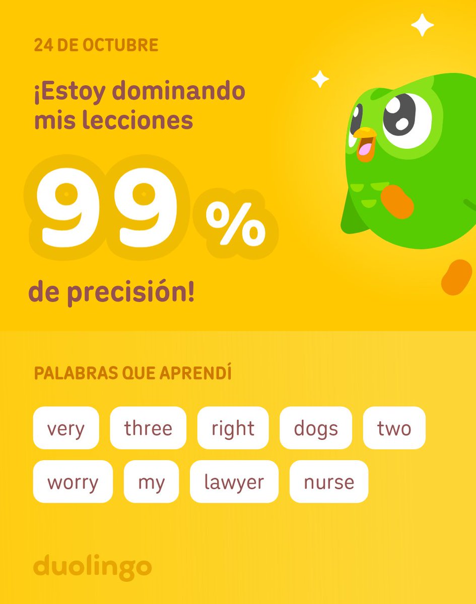 aliedenator's tweet photo. ¡Estoy aprendiendo inglés en Duolingo! Es gratis, divertido y efectivo. https://t.co/H4EqMrO6f0