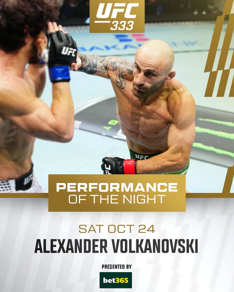 ConsensusScore's tweet photo. 💰 #UFC333 Bonuses 💰

🔥 Fight of the Night 🔥
- Petr Yan vs Merab Dvalishvil
#FOTN

⭐️ Performance of the Night ⭐️
- Alexander Volkanovski
- Lone'er Kavanagh
#POTN https://t.co/GINoY7yKfX