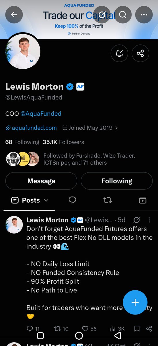 Toji_Ox's tweet photo. @Joserioforex @AquaFunded @LewisAquaFunded @WhoisNero247 @dimpledhanna @Slim_Oraro @Wiser_Fx @Marwan_fx01 
@Aeroonfx 
@telala00 

Completed following and tagged Done ✅ https://t.co/CaZEKHA5I9
