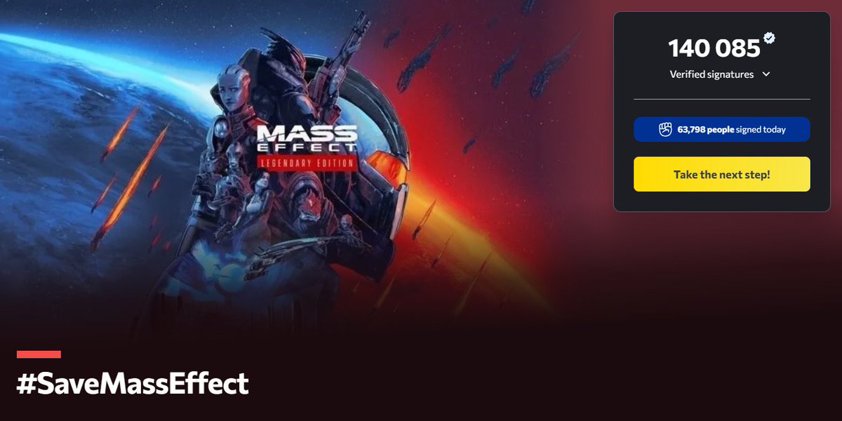polyakov953's tweet photo. We have already reached 140,000 signatures

#SaveMassEffect #MassEffectIsAlive #Bioware https://t.co/gQIu9ywhCm