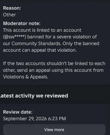 Cosmogoat1's tweet photo. 5 days left. Development for all my projects has come to a complete stop until my account is restored. All my appeals are being auto rejected by the ai moderation with 0 human review. @Roblox quit ignoring us and address the mass banwave. 
user: Ninjabranden111
#ROBLOX #banwave https://t.co/zsH4vevnWG