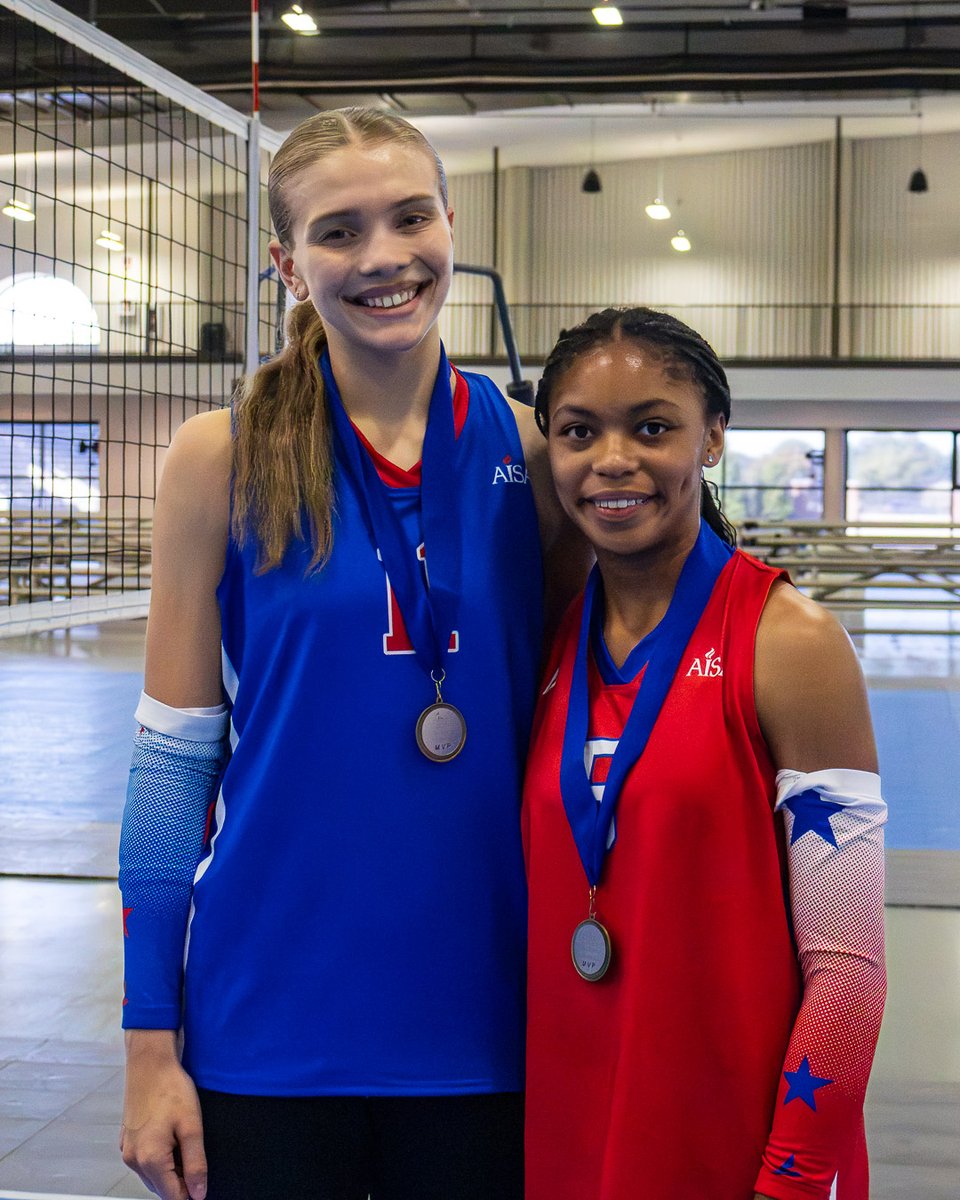 AISAathletics's tweet photo. That's a wrap on the 2026 AISA volleyball season!

Congratulations to these student-athletes on their accomplishments.

Red Team MVP: Amari George, Abbeville Christian Academy

Blue Team MVP: Abby Sluder, Southern Academy

#AISAVolleyball #AISAAthletics https://t.co/K28pq5NqrU