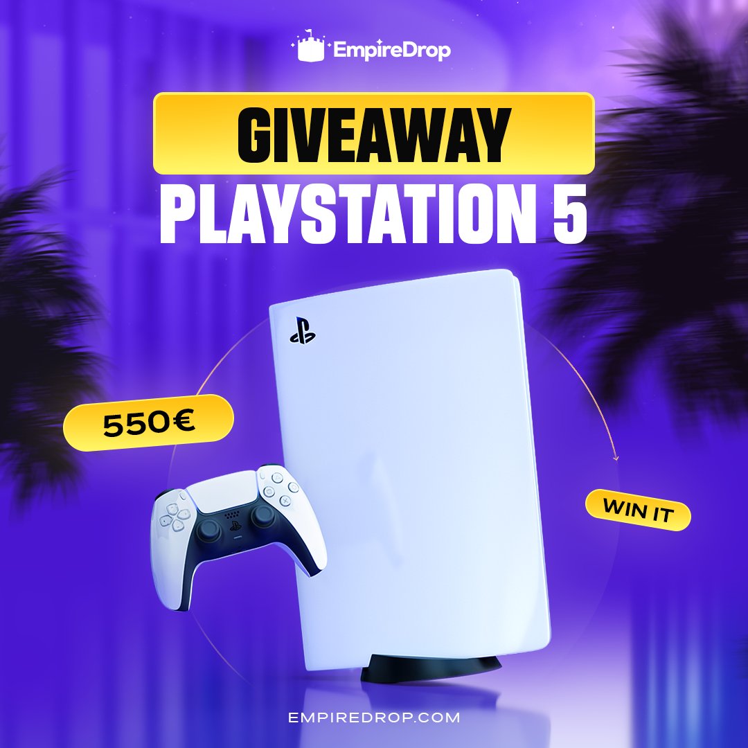 Winify's tweet photo. 🎁Winify X EmpireDrop PS5 Community Giveaway

👉Follow @Winify &amp; @Empiredrop 
👉Retweet 
👉Tag a friend

⏰Rolls in 10 days https://t.co/6smEF5rPj2