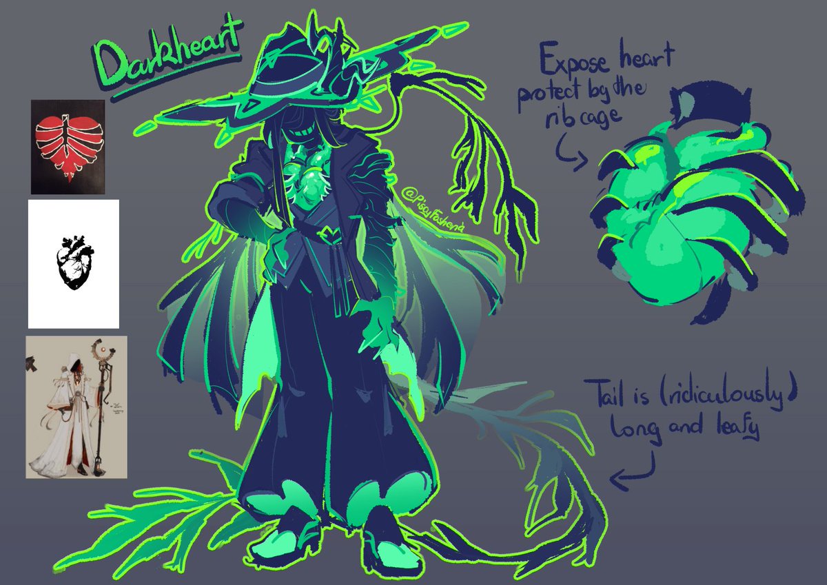PiscyFosheria's tweet photo. Reupload cuz i forgot some shit 
Darkheart design i cooking up over bathroom thought 
More design thought process and more in reply https://t.co/RW0Ic0G1mO
