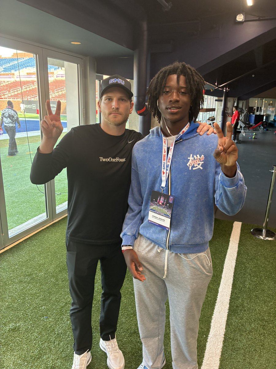 JordanXJenkins_'s tweet photo. Blessed to receive my 5th D1 offer from @SMUFB! Grateful to the coaching staff @MatthewR_SMU @cmsully22 @Deriqking__ @rhettlashlee for believing in me. All glory to God! 🙏🏾 #PonyUp #ClassOf2030 @CoachLineberger https://t.co/V1Nm10To8t