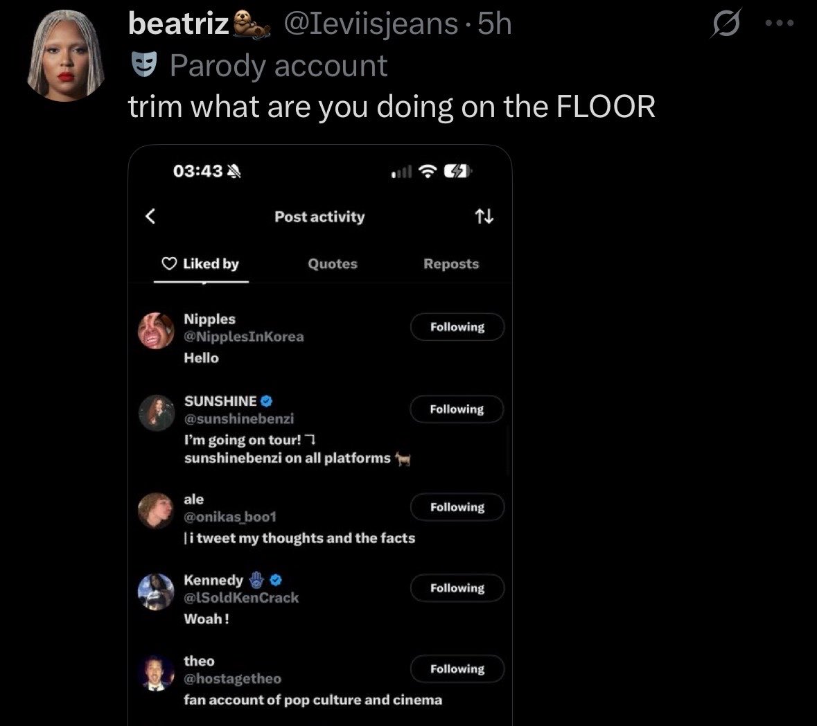 virtualg1rlz's tweet photo. and the cherry on top is she be lurking in the likes of racist ass shit like this LMFAOOOOO fuck you mean “the blacks”..? https://t.co/2kS9VDqBKg