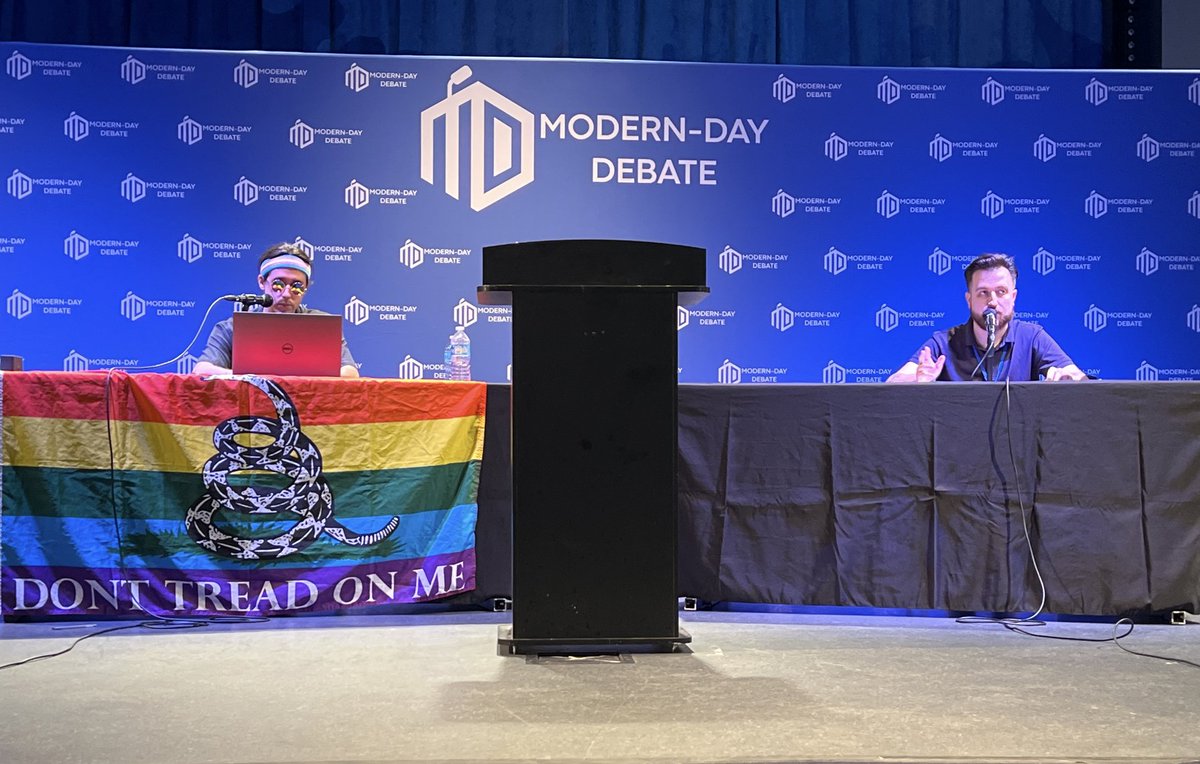 ModernDayDebate's tweet photo. This one has been a real slobberknocker ft @Firstamender and @nick_matau !
#DebateCon9 https://t.co/aRjtoZFKgn