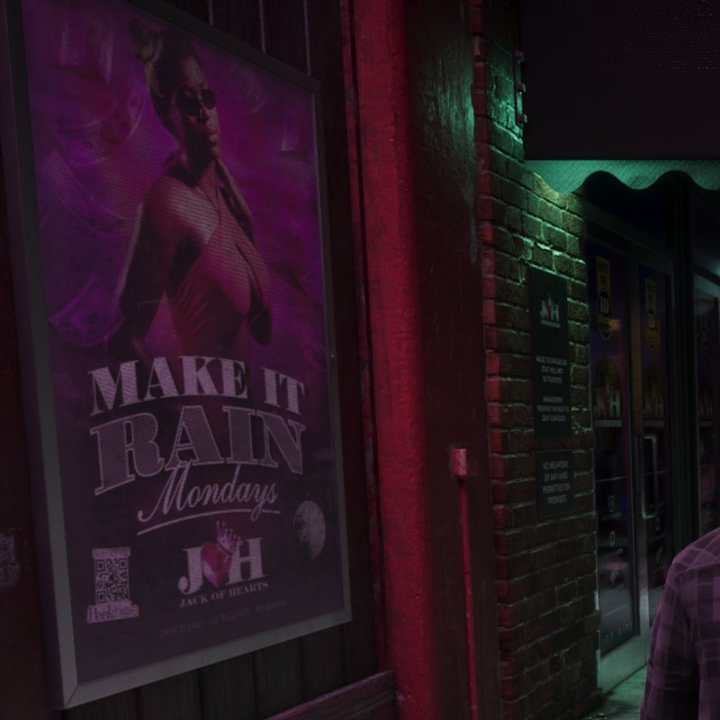 TrueTechRoom's tweet photo. An OnlyFans-like platform is coming to GTA 6— the platform will be called Peekhole, and its mention was found in screenshots of the game.

On one of the banners in a strip club, a QR code with the logo and name of the platform was noticed. https://t.co/Bq9by7ffpA